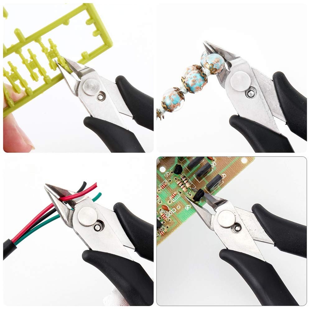 170 Wire Cutters Cable Cutters, Lightweight Precision Electronic Flush Cutter...