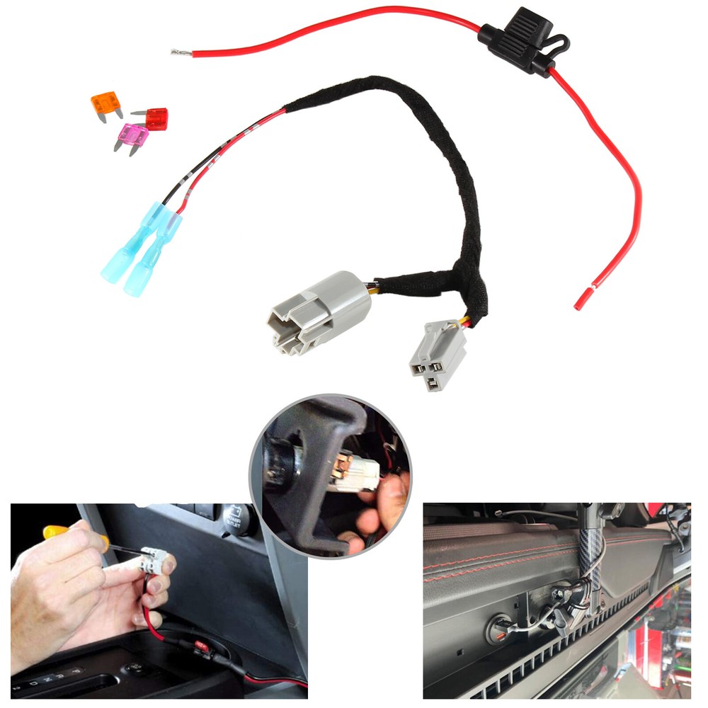 12 Volt Power Outlet Cigarette Lighter Adapter Switch For Dodge Ram 2001-2021