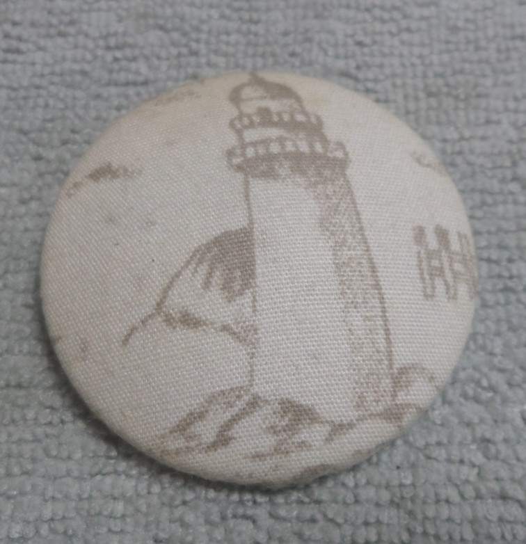 17 Vintage Fabric Picture Buttons