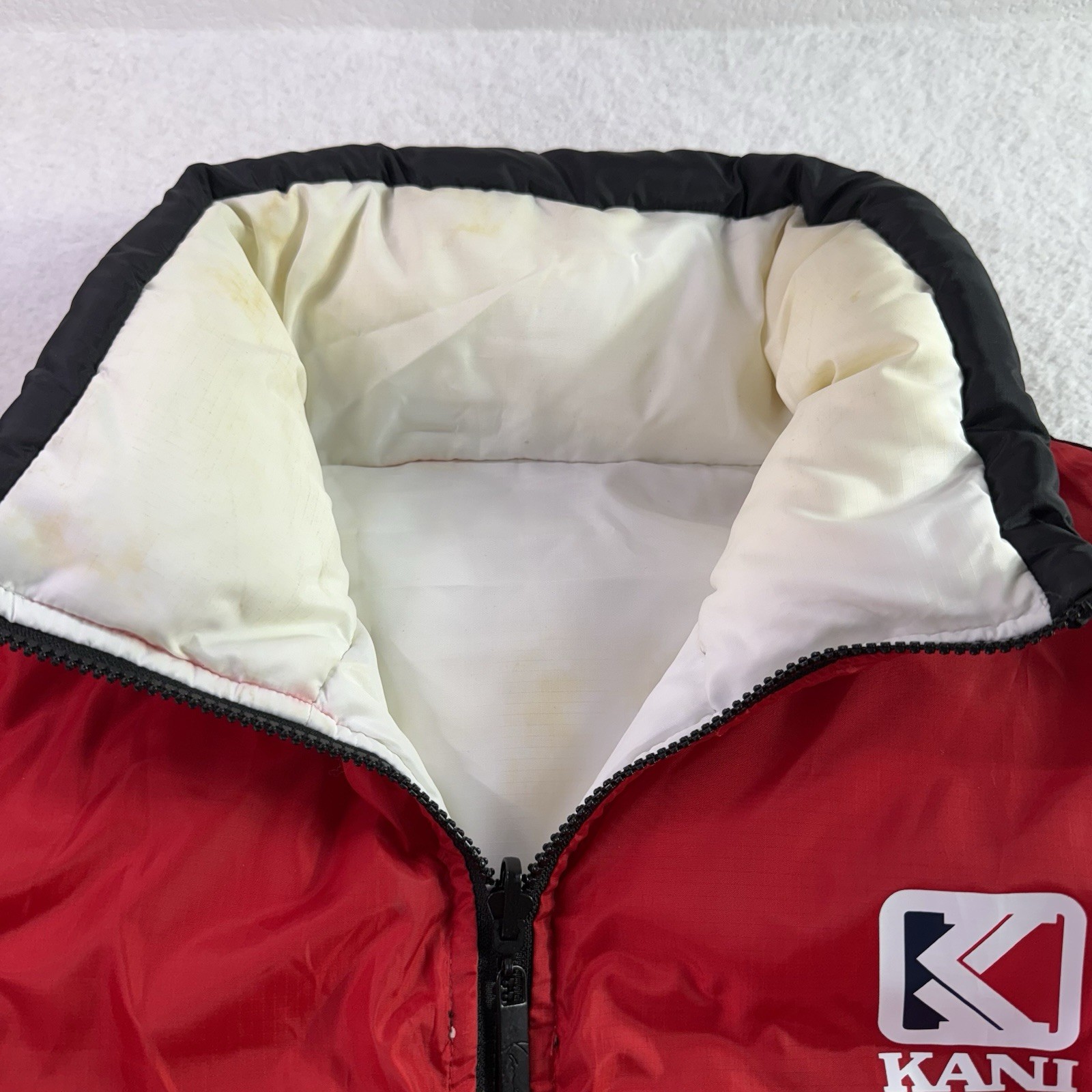 Vintage Karl Kani Sport Men's Reversible Puffer Jacket Size XL Tupac Hip Hop