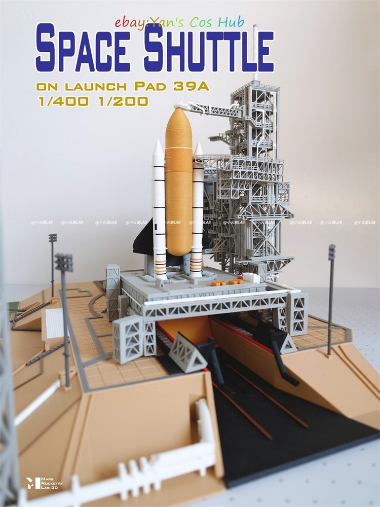 1/400 Dragon Space Shuttle Launch Site 3D Printed Model