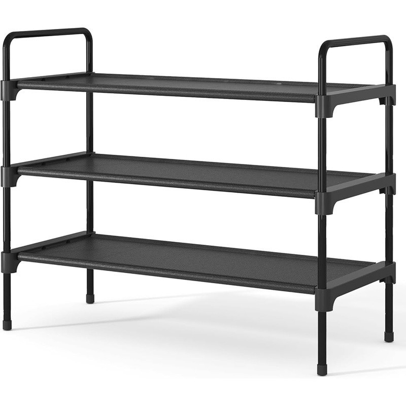 Large Capacity Shoe Rack Stackable Durable Organizer Entryway Closet Living Room