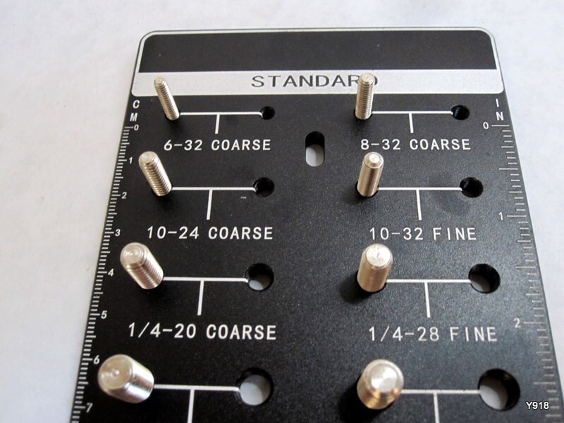 Nut and Bolt Thread Checker 14 Standard Size Thread Identifier Gauge