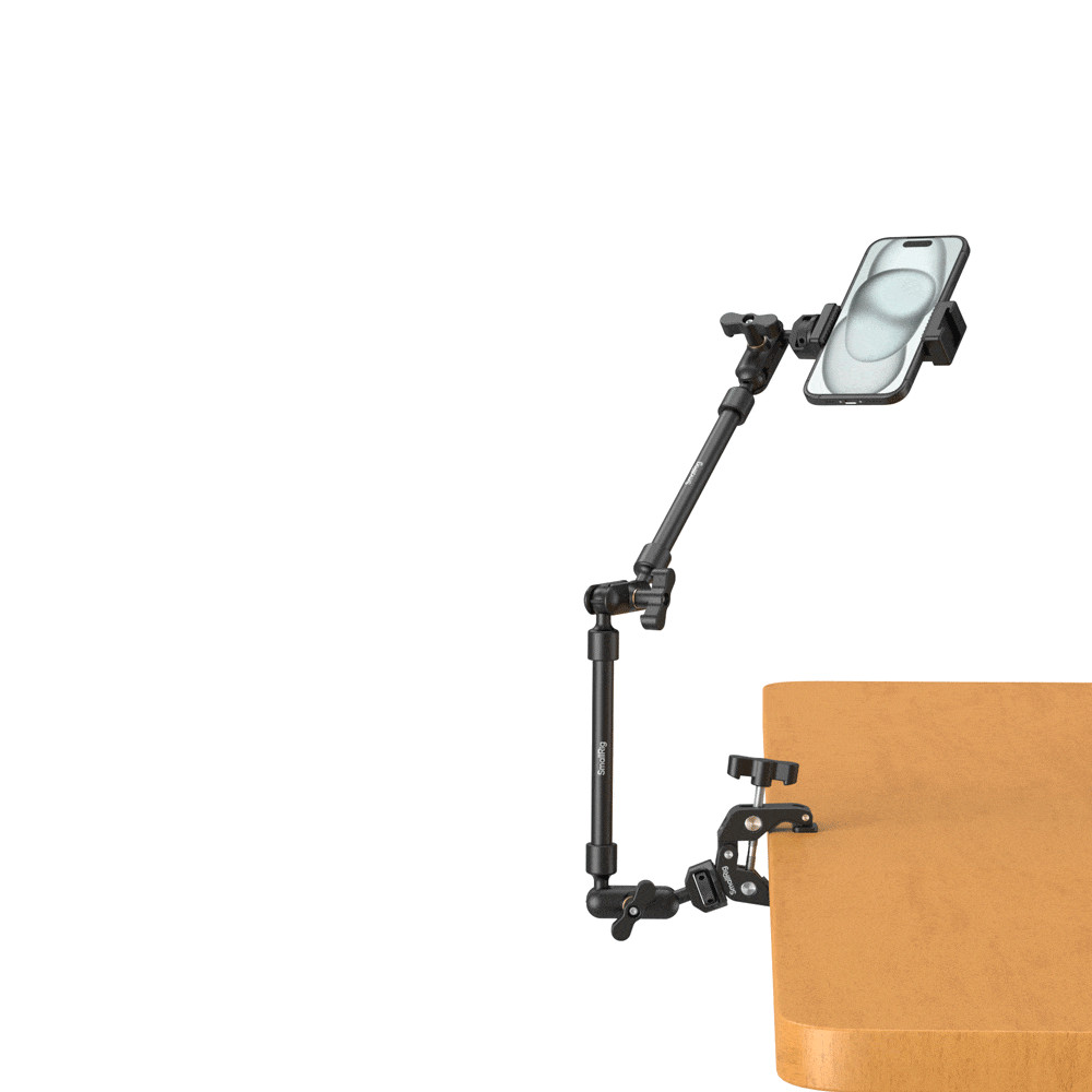 SmallRig 22" Magic Arm Clamp Phone Desk Camera Mount for Light/Action Camera