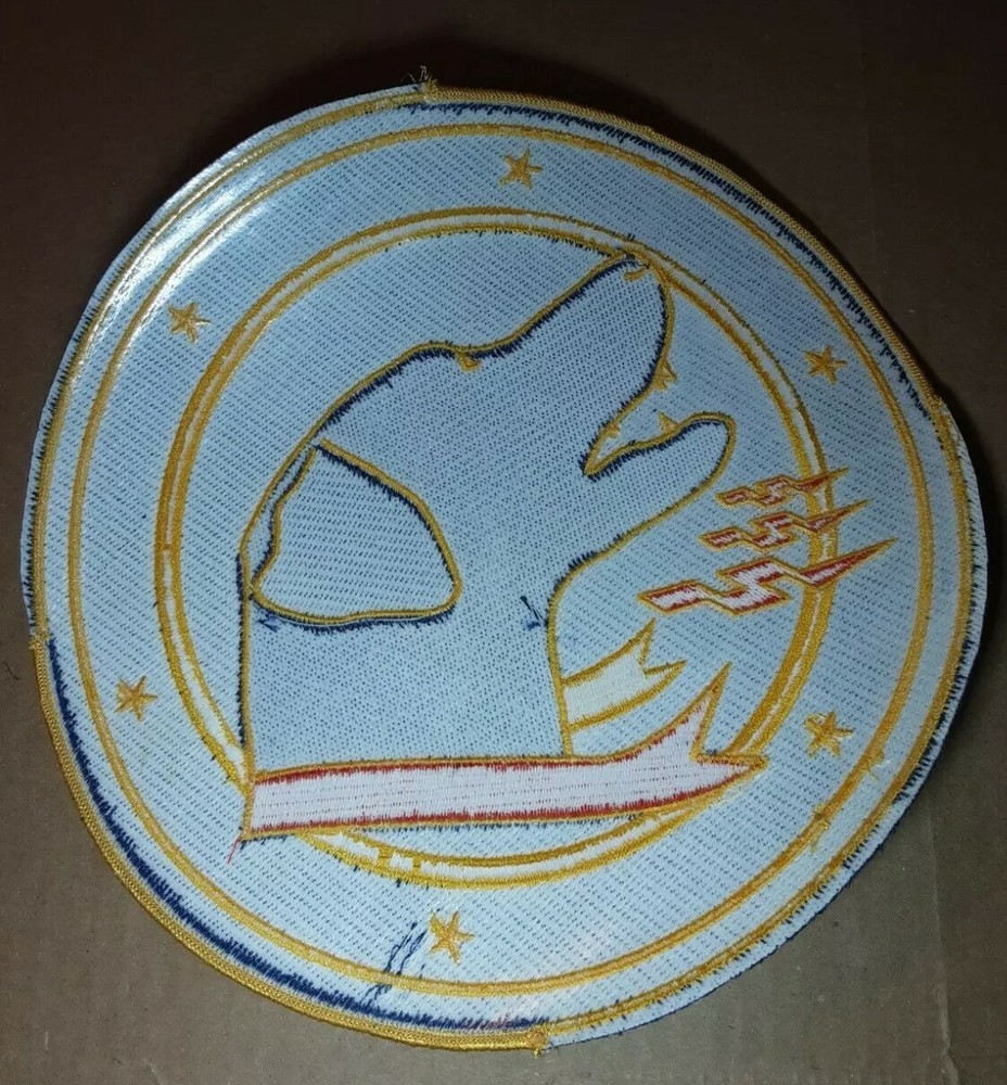 Tactical Fighter Squadron Wardog 9" Patch Without Add Ons READ
