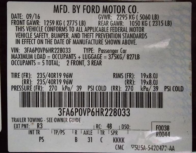 FUSION 2017 Air Shutter 599391