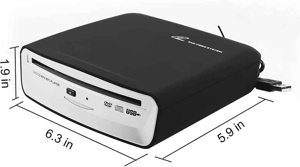 Universal USB External CD Player for Car - Plug & Play with Multi-Device Support