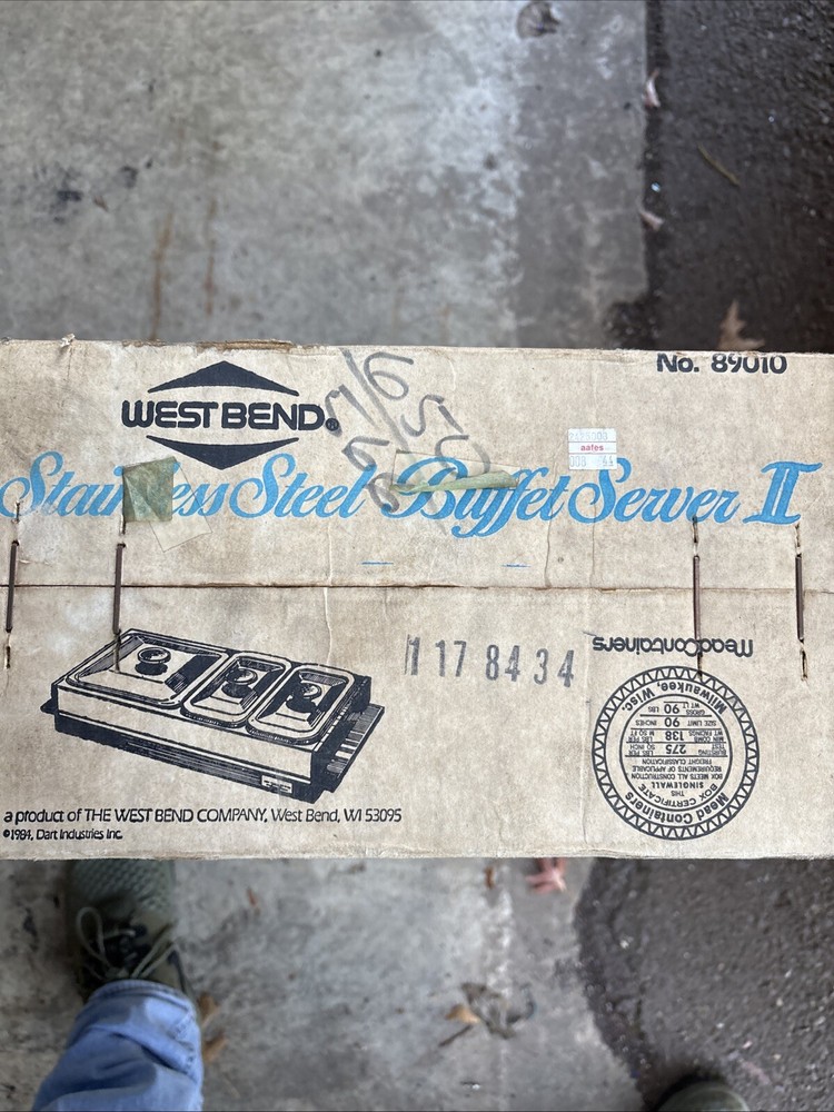 WEST BEND ELECTRIC BUFFET SERVER II Stainless Steel 89010