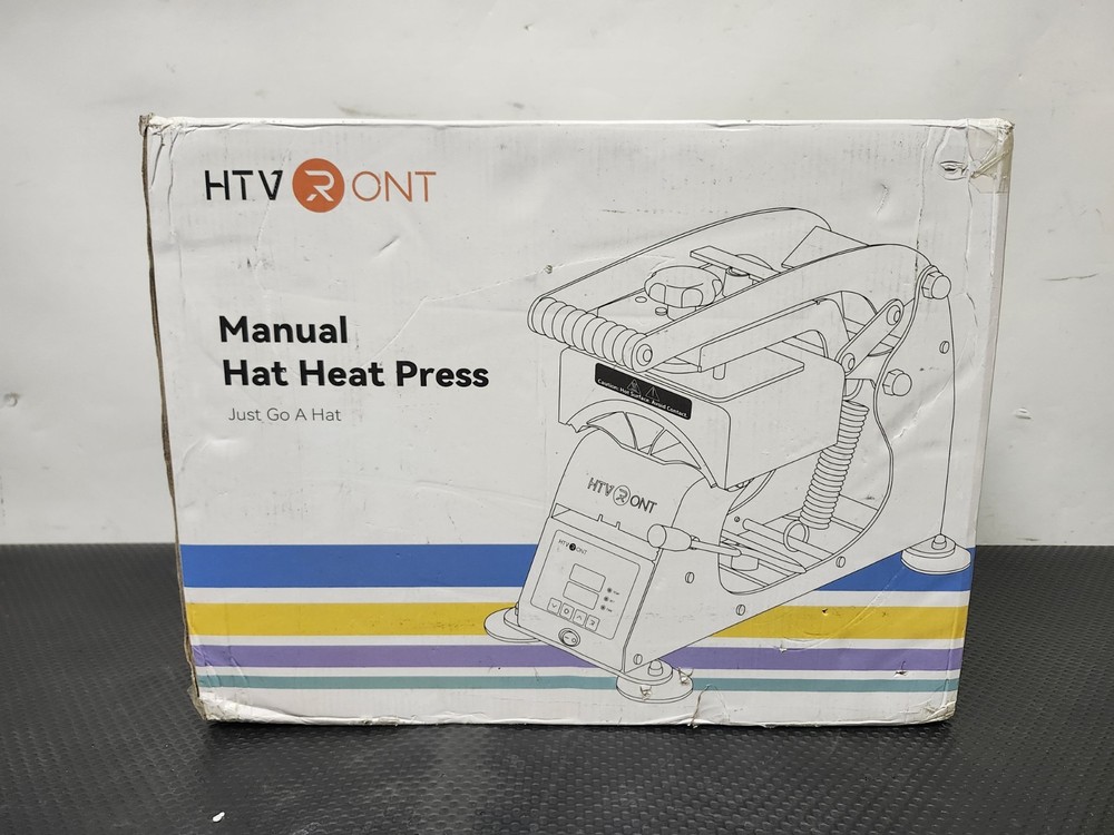 HTVRONT Manual Hat Heat Press Machine HPMH01 New