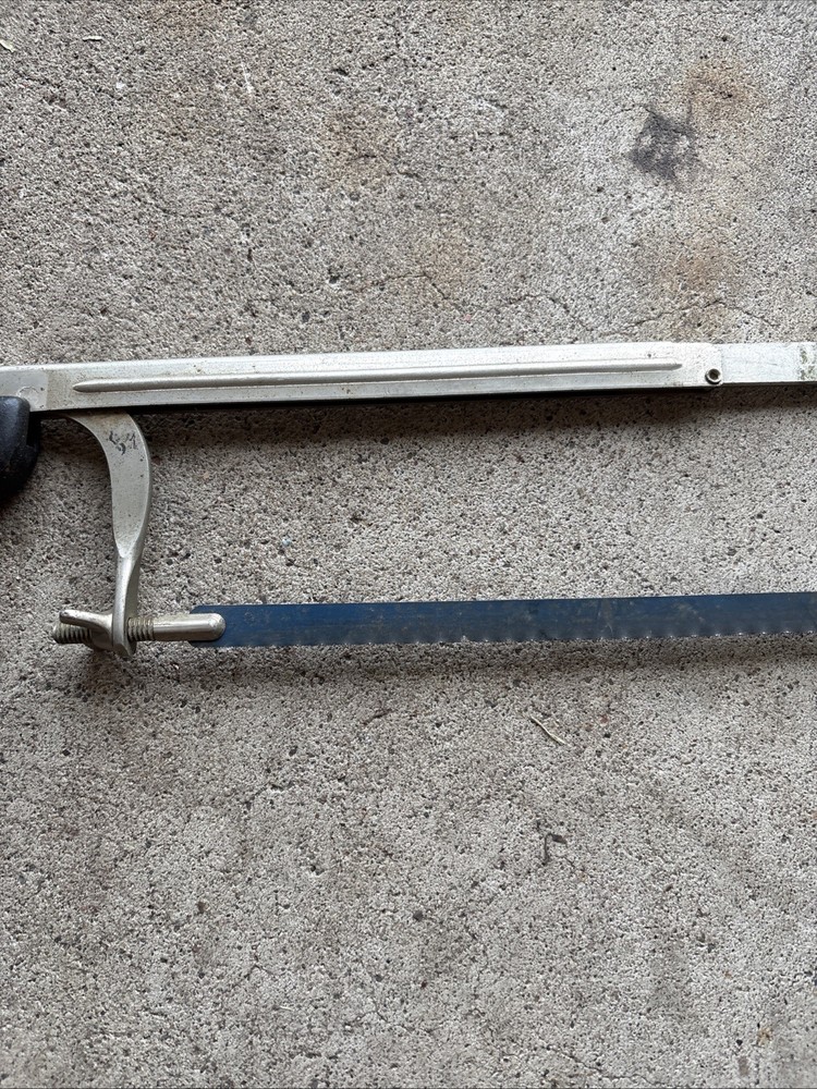Vintage Adjustable Hack Saw USA Rubber Handle