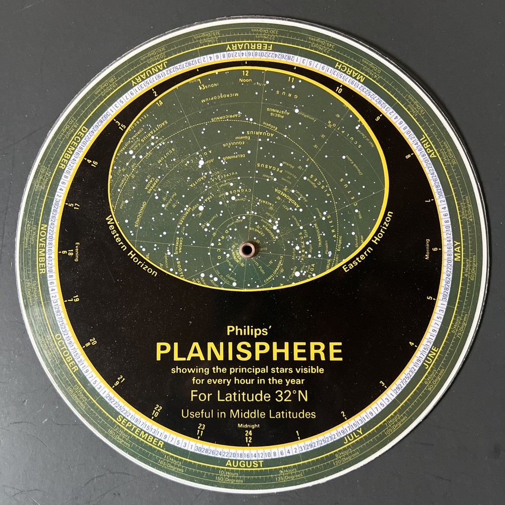 Vintage - PHILIPS PLANISPHERE -  by George Philip & Son