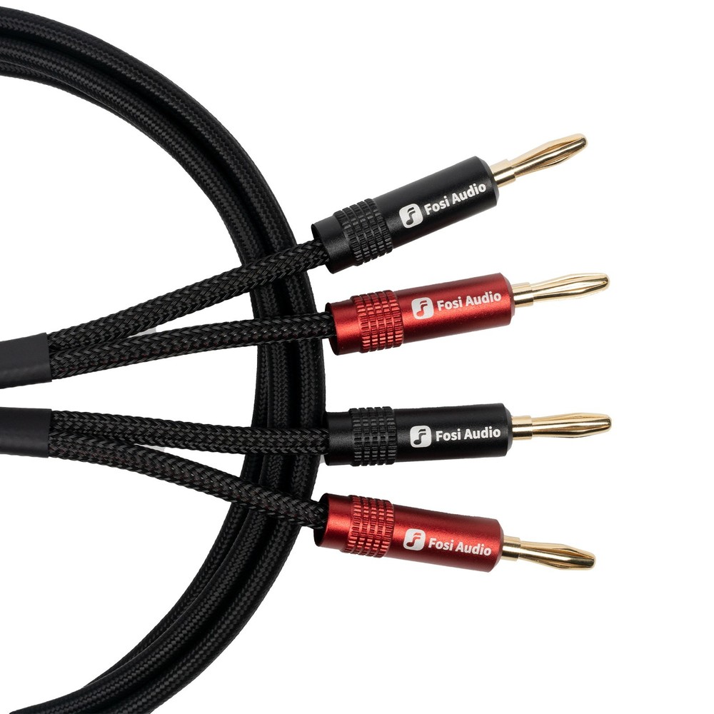 Fosi Audio Oxygen-Free Copper Speaker Cables（2 Pairs）
