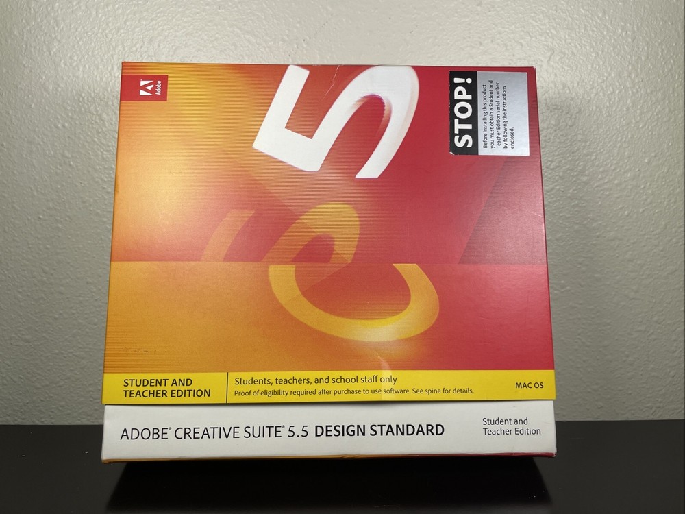 Adobe Creative Suite 5.5 Design Standard Photoshop Illustrator InDesign CS5  Mac