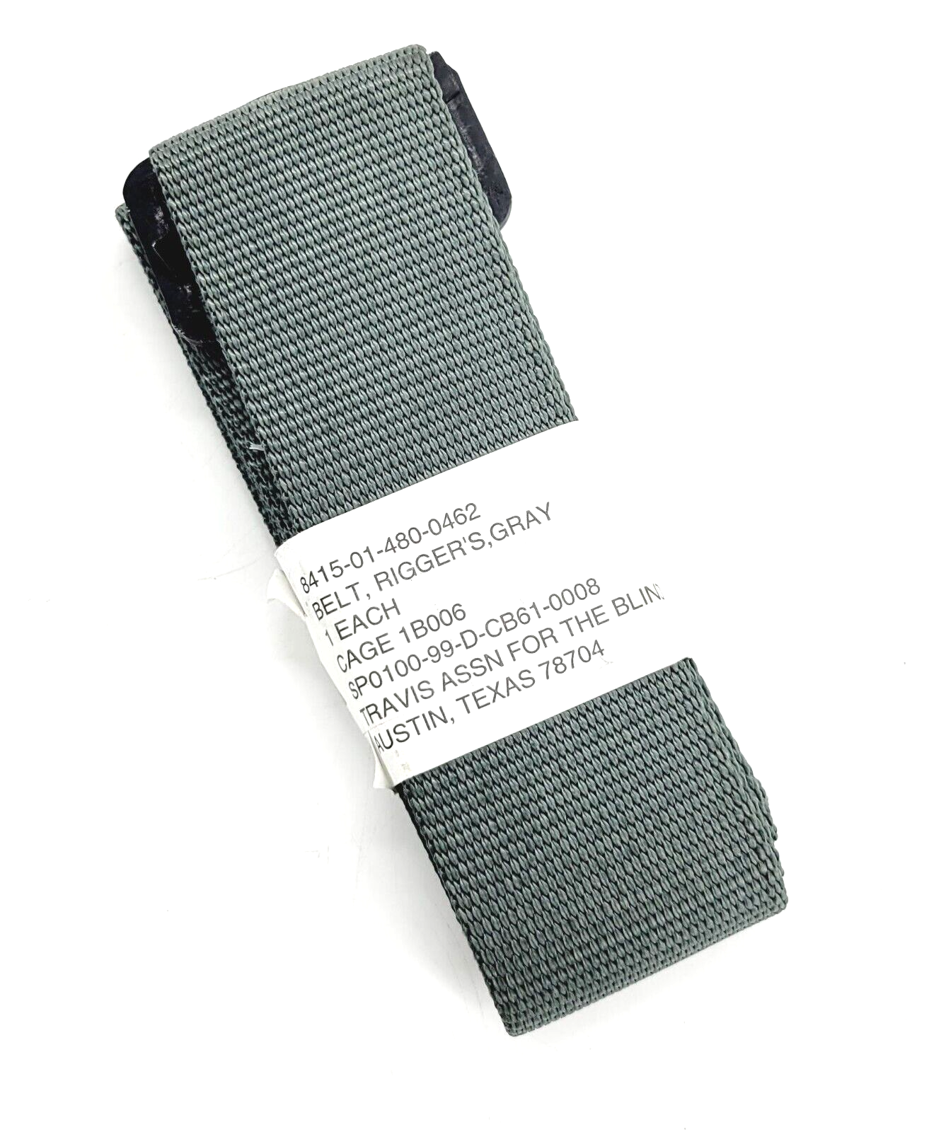 USGI Rigger's Belt 44" Gray 8415-01-480-0462 Cut to Size