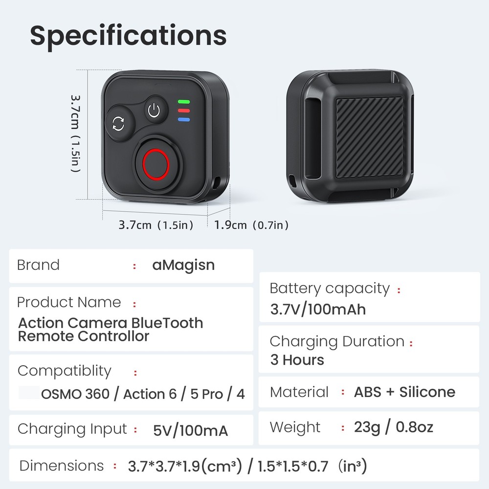 New Remote Controller for DJI Osmo 360 /for Action 6/5 Pro/4 Action Camera