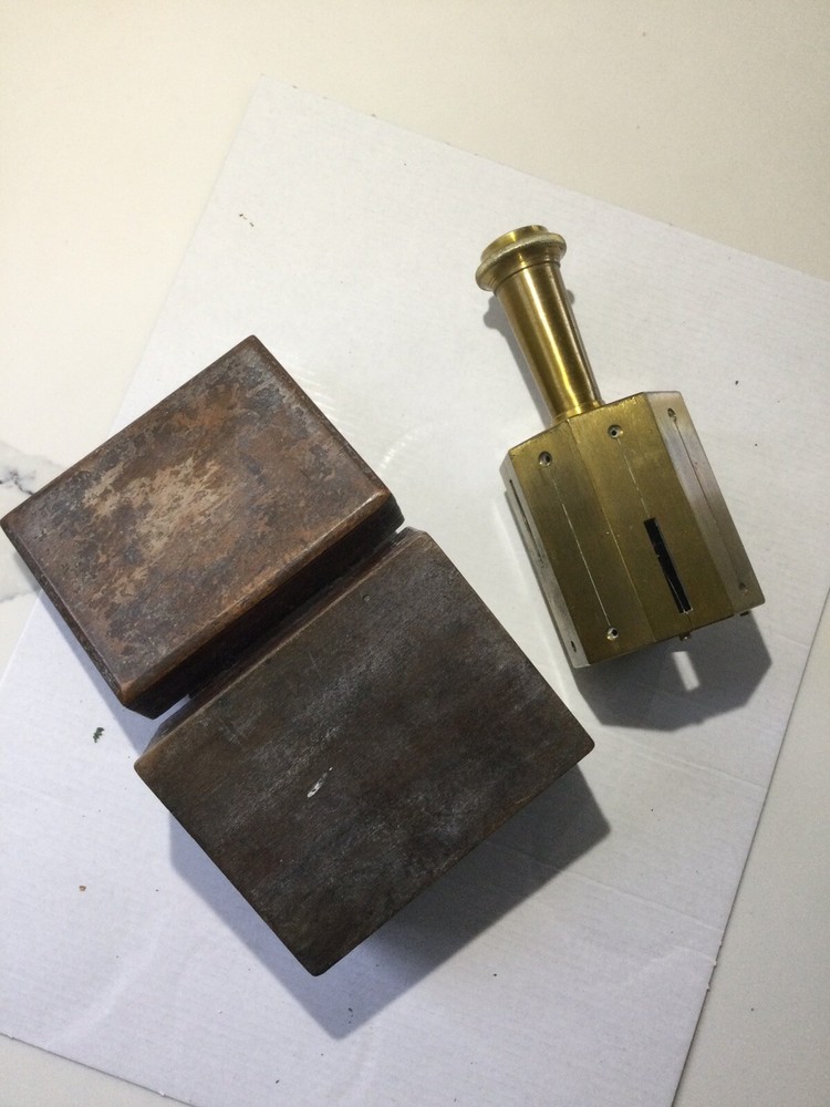 vintage brass instrument Optical Square Setting Out Tool