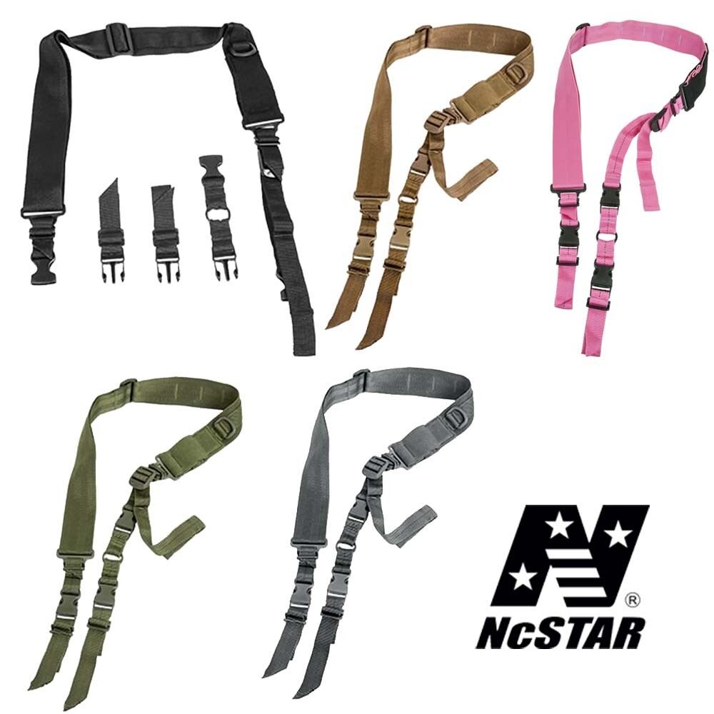 NcSTAR AARS2P Tactical Two Point Adjustable Quick Detach Lightweight Rifle Sling