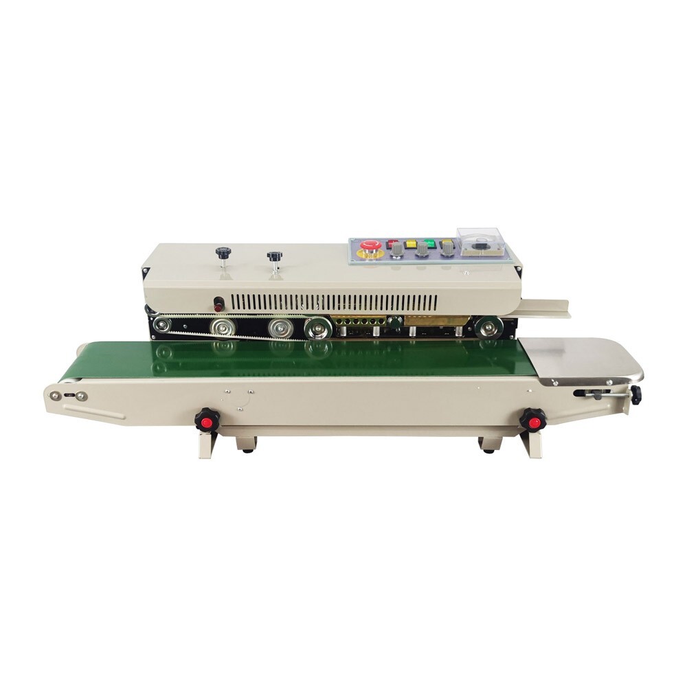 High Efficiency 110V Horizontal Sealer Continuous Plastic Bag Sealing Machine