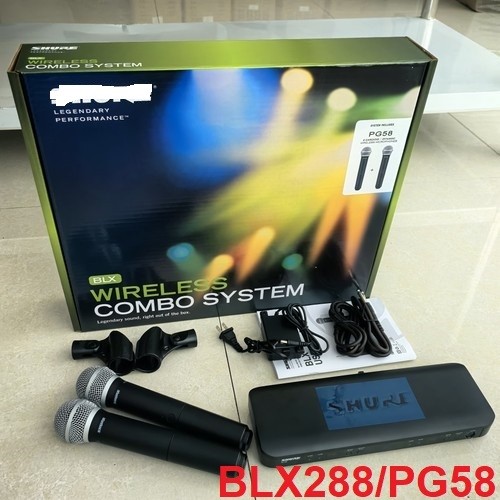 NEW BLX288/PG58 For Handheld Wireless Microphone System with 2 Microphone
