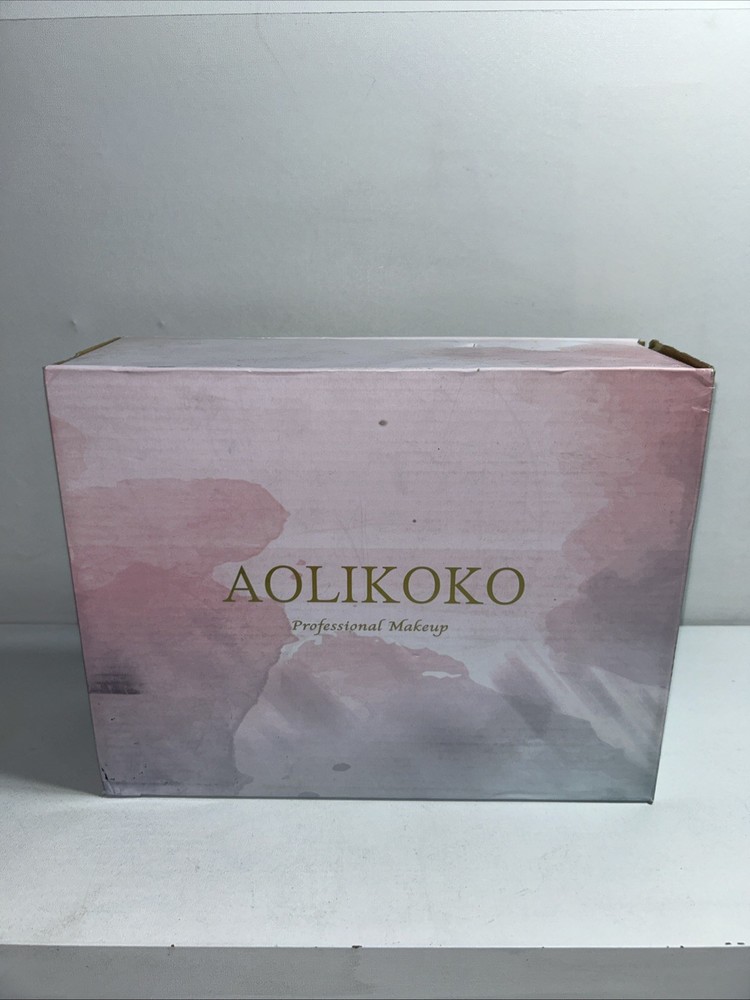 New Aolikoko Makeup Set With Train Case Damaged Box