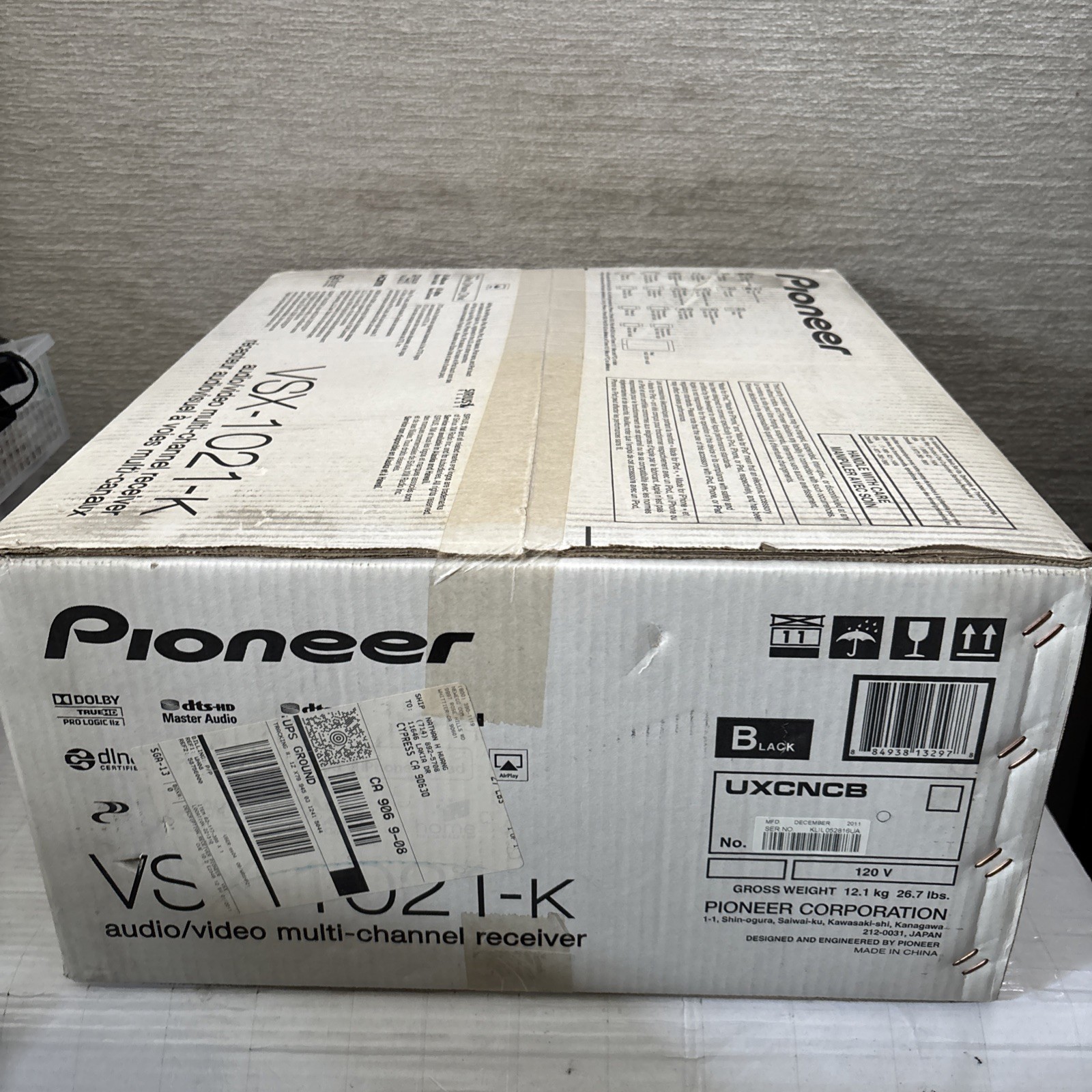 Pioneer VSX‑1021‑K Audio/Video Mult-Channel Receiver 3D-ready HDMI Apple AirPlay