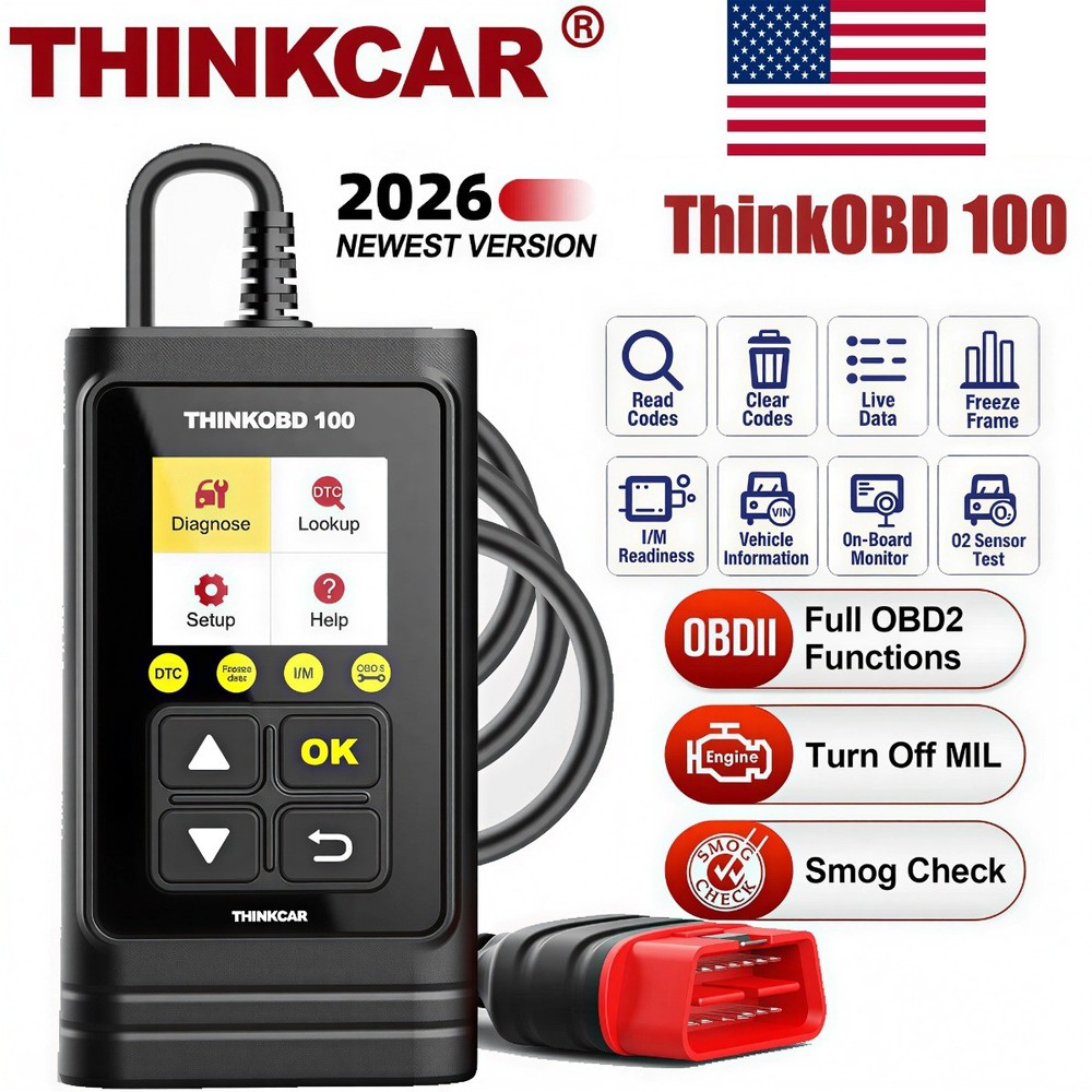 THINKOBD 100 Car Check Engine Fault Diagnostic OBD2 Scanner Code Reader Tools