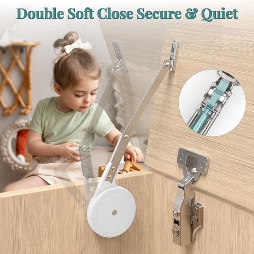 1 Pack with Hinges, Soft Close for Toy 1 Pack with Full Overlay Hinges