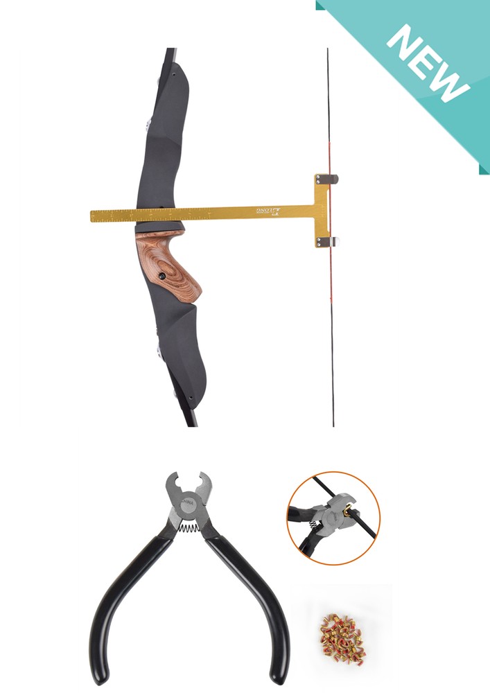 Bow String Nocking Buckle Plier Bow String Nock + Bow Gold T Square Measure Tool