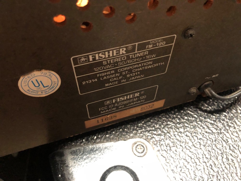 Fisher FM-120 stereo tuner