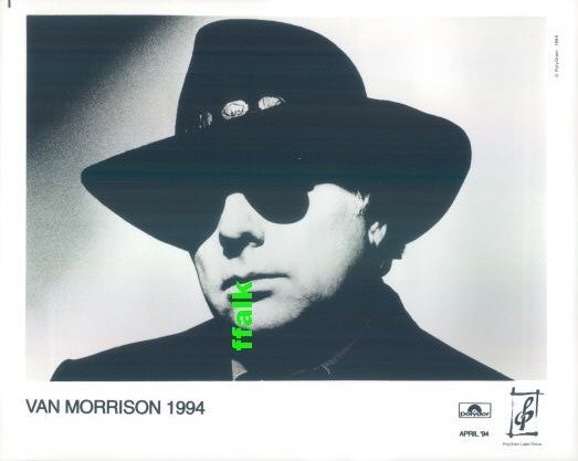 Press Photo: VAN MORRISON 8x10 B&W 1994