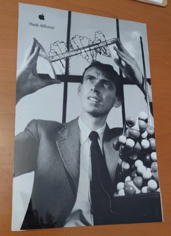 Apple Think Different James Dewey Watson Ad Poster