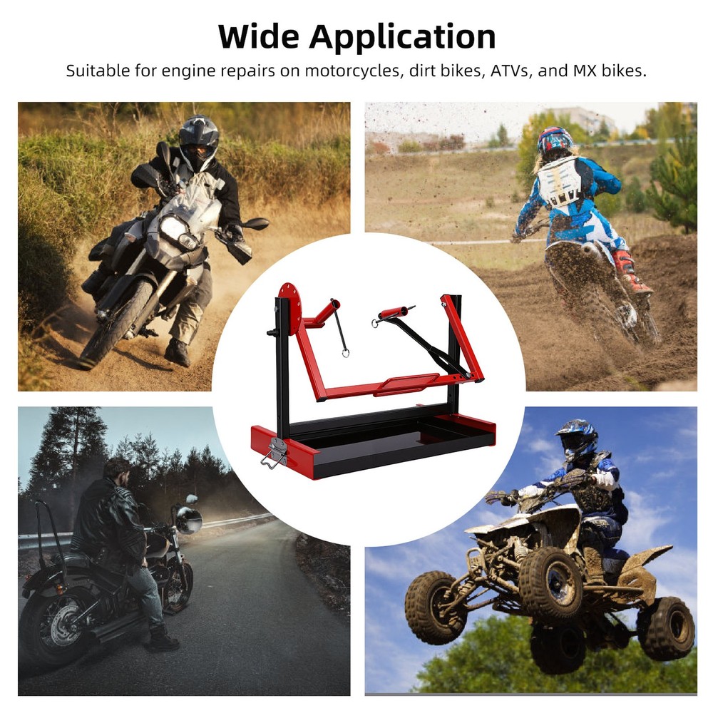 Adjustable Rotatable Motorcycle Engine Stand For Engine Repairs On Motorcycles↑