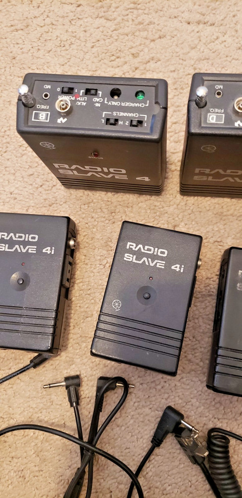 QUANTUM RADIO SLAVE 4 4I REMOTE RECEIVER CABLES LOT FOR CAMERA UNTESTED