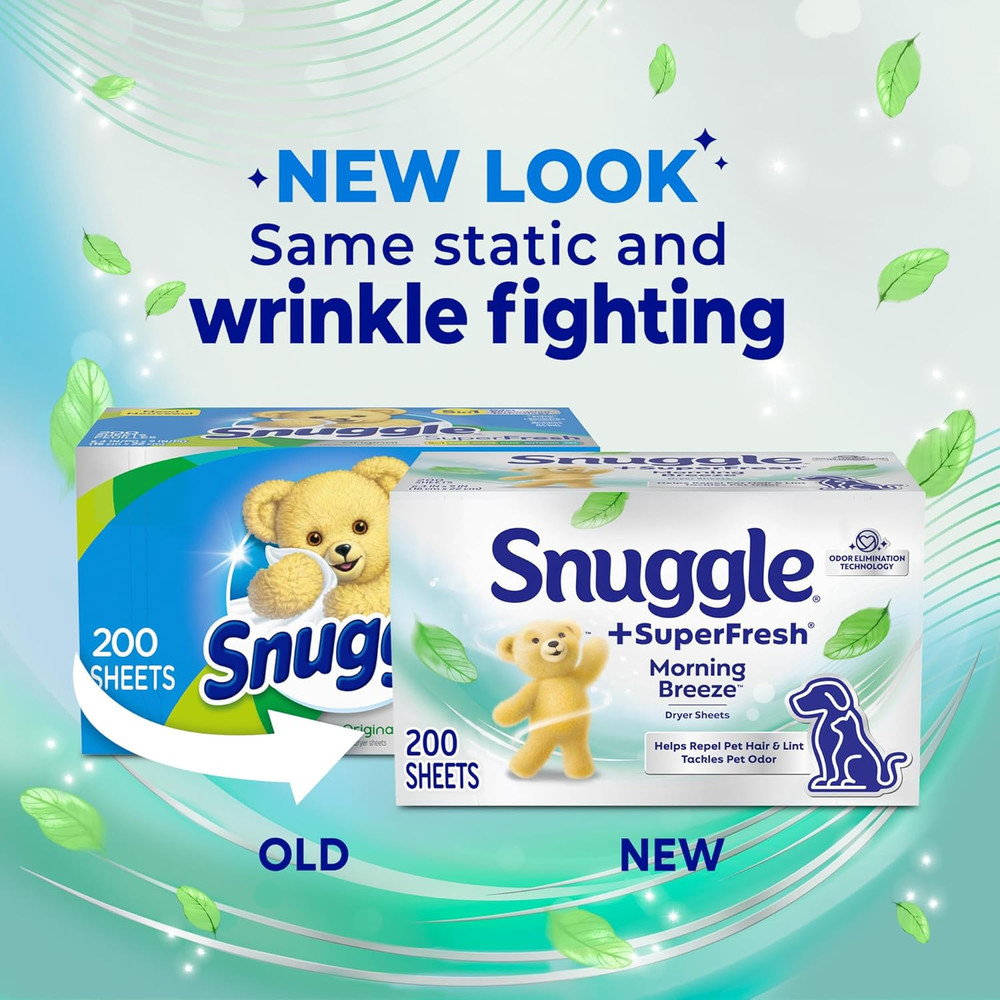 Plus SuperFresh Fabric Softener Dryer Sheets with Static Control and Odor Eli...