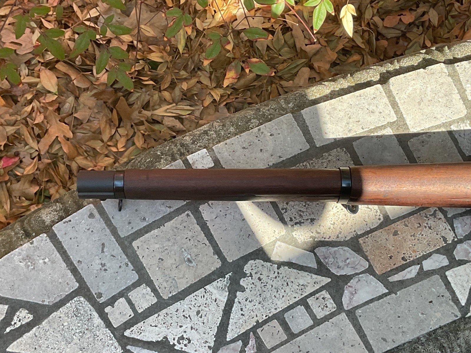 Remington 1903A3 stock, handguard, hardware as shown. Cartouches