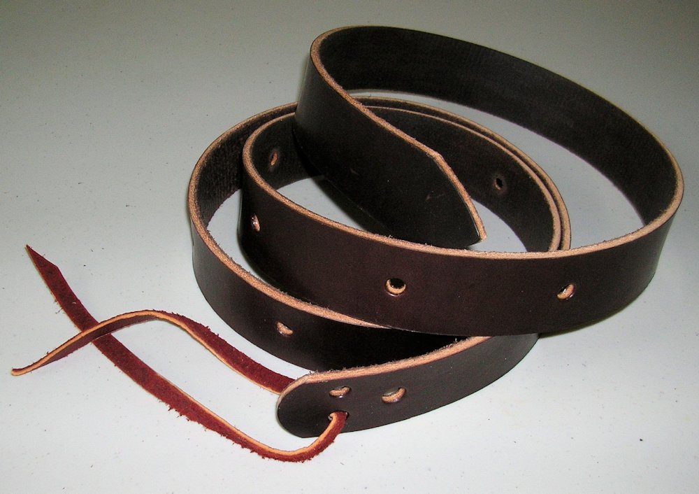 6 foot Western Saddle Cinch Straps, USA made, DARK OIL BROWN Full Grain Leather