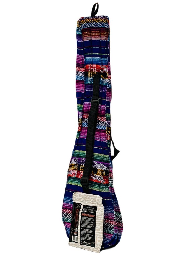 Bolivian Charango Case, Aguayo Wool handmade standard, plus professional Strings