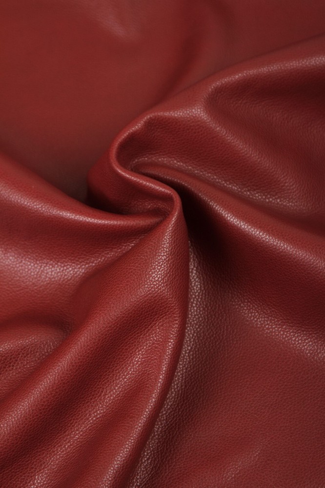 Dark Red Full Grain Leather Hide – 0.8-1.2mm (2-3oz) Soft Thin Leather