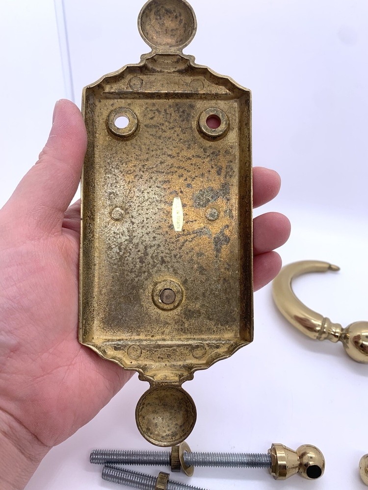 Vintage Solid Brass Door Knocker 7.5” Taiwan