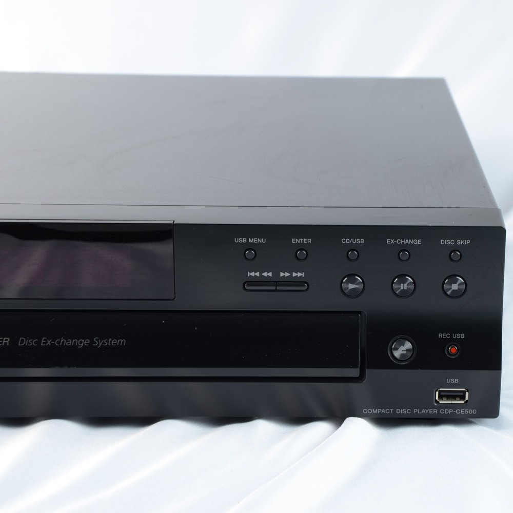 Sony CDP-CE500 5 Disc CD Player Carousel Changer Tested Works No Remote