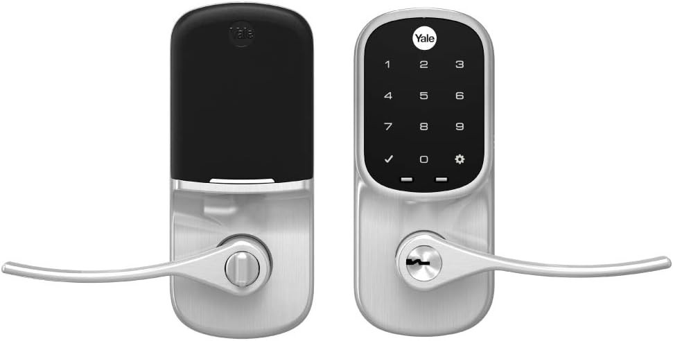 NEW Yale Assure Satin Nickel Lever Entry Lock Wi-Fi Touchscreen Z-Wave MSRP $229
