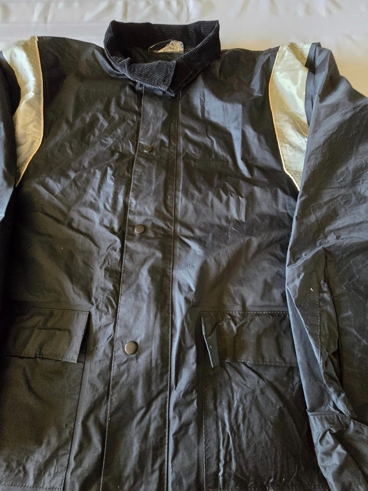 Size Large 2pc Harley Davidson Black Rain Suit