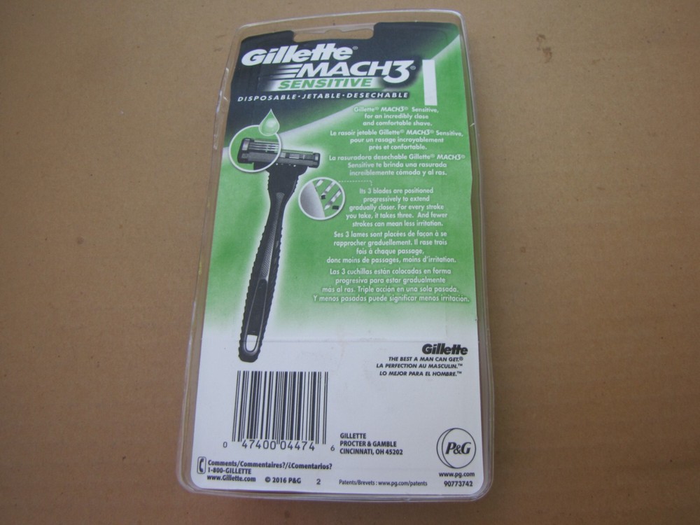 Gillette Mach 3 Disposable Razor Sensitive