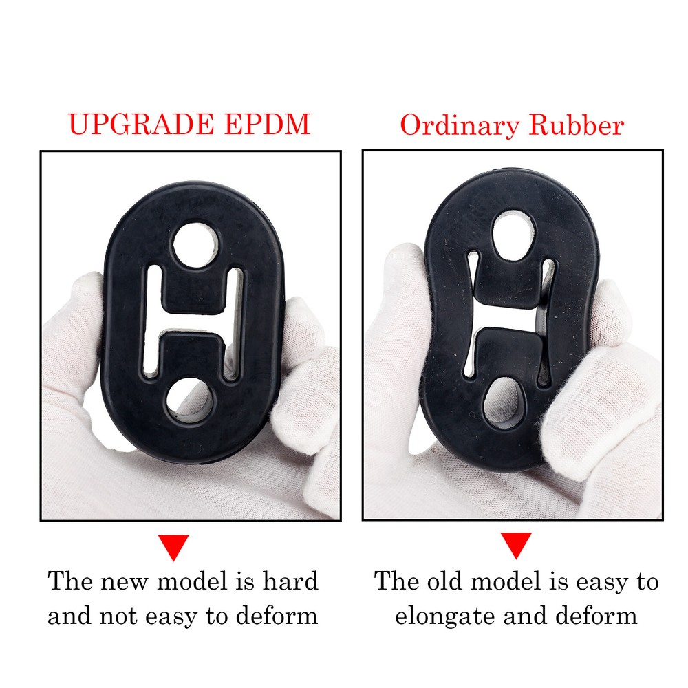 4X Rubber Exhaust Tail Pipe Mount Holder Bracket Hanger Insulator