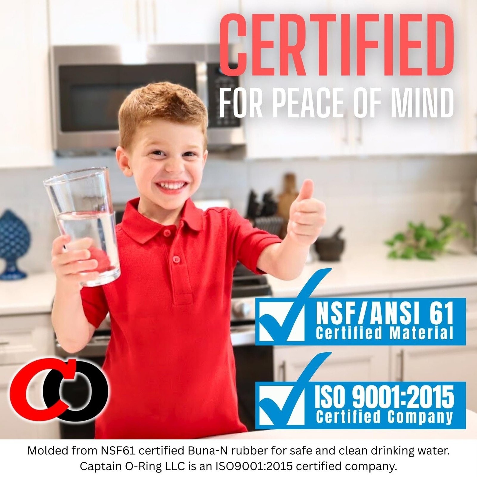 151122 O-Rings for Pentair Pentek Big Blue Water Filters Buna-N (3 Pack)