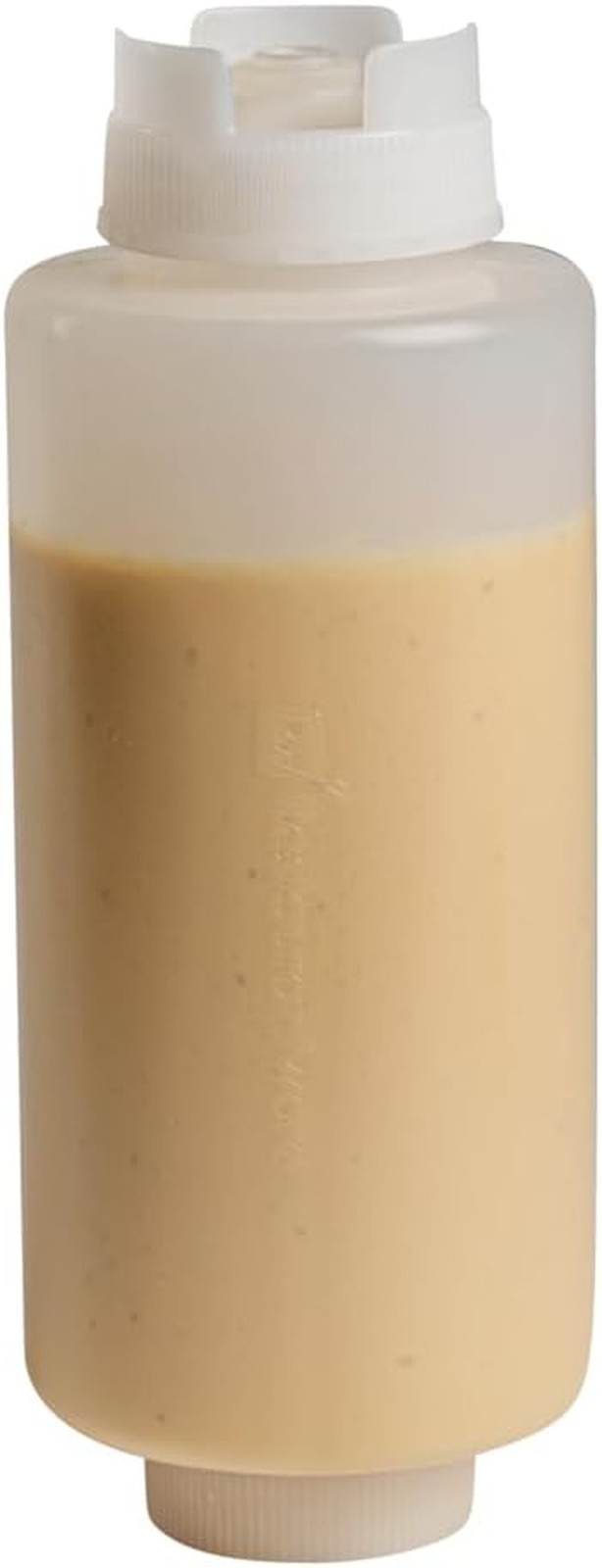 32Oz. FIFO Inverted Plastic Squeeze Bottle with Refill and Dispensing Lids - Fir