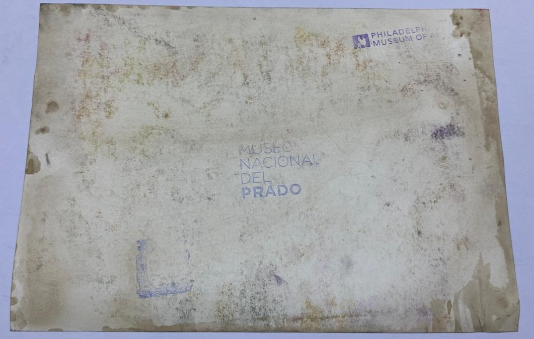 JOHN SINGER SARGENT Drawing on paper (Handmade) signed and stamped mixed media.