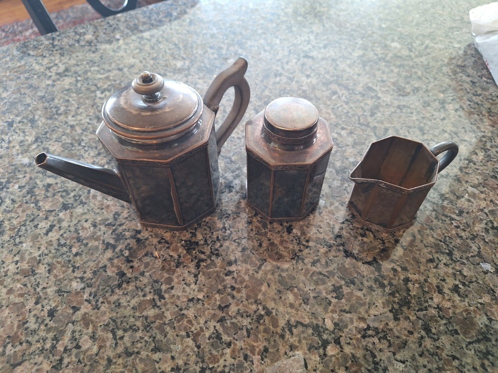 SILVER PLATED 4 PIECE SERVICE