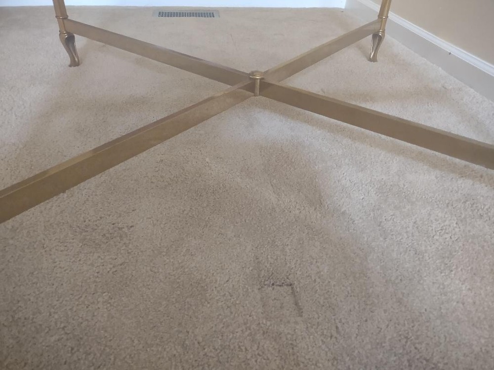 Vintage brass and glass coffee table