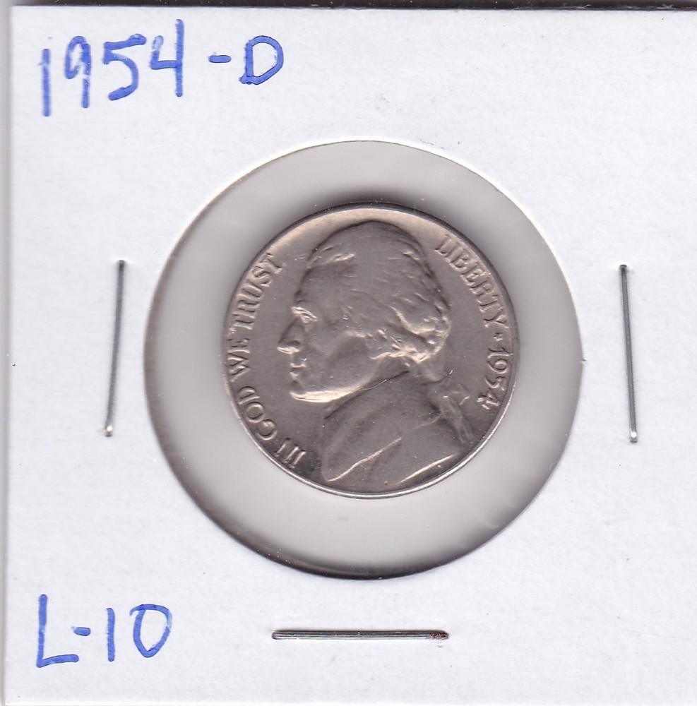1954-D Jefferson Nickel L10
